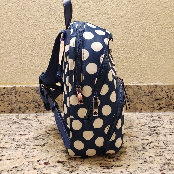 NWT Kate Spade Medium Backpack, Vintage, polka Dots - Picture 6 of 11